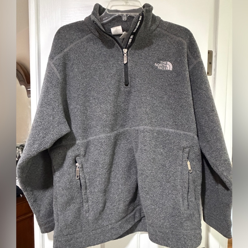 The North Face Men's Charcoal Zip-Up pullover